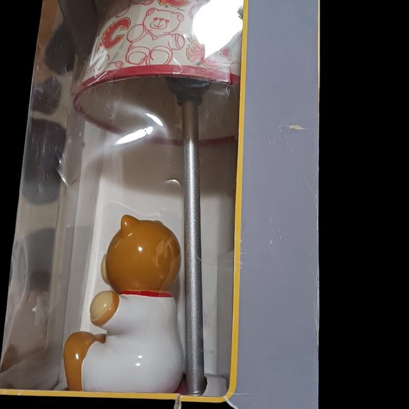 2007 New Little Sport NHL Calgary Flames Teddy Bear Nursery Lamp - Picture 3 of 13